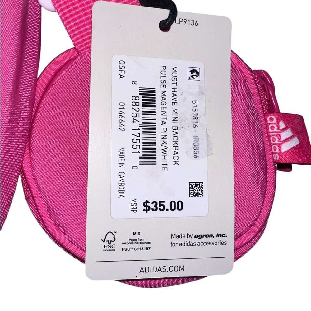 NWT Adidas Pink Backpack - Picture 5 of 5